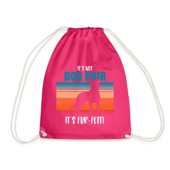 Australian Cattle Dog - Drawstring Bag - fuchsia - Front