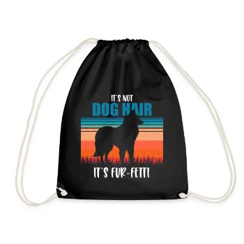 Belgian Shepherd - Drawstring Bag - black - Front