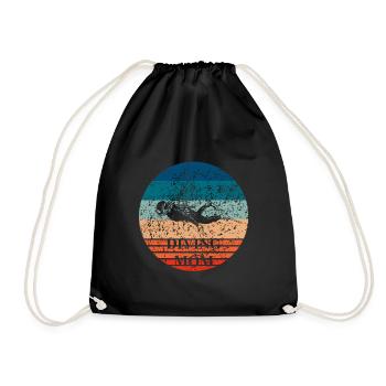 Diving Mom - Conception de plongée pour Diving Mamas - Sac de sport léger - noir - Devant