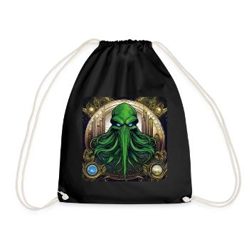 Monstres de Cthulhu dans l’univers - Sac de sport léger - noir - Devant