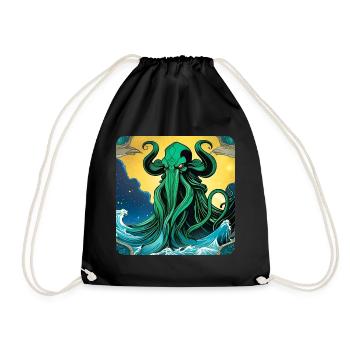 Unsterbliches Cthulhu Monster im Weltall - Turnbeutel - Schwarz - Vorne