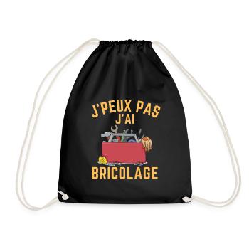 Je Peux Pas J'Ai Bricolage Cadeau Pour Bricoleurs - Sac de sport léger - noir - Devant