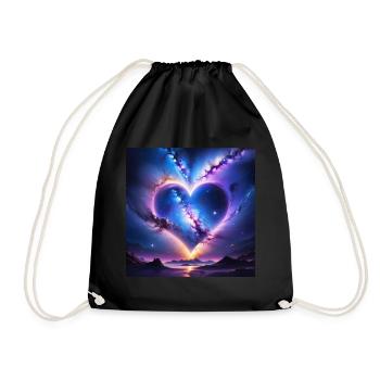 coeur boréale - Sac de sport léger - noir - Devant