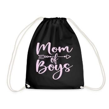 Maman de Garçons - Cadeau Fête des Mères - Sac de sport léger - noir - Devant