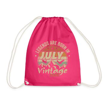 Anniversaire Millésime - Fabriqué en Juillet 2020 - Sac de sport léger - fuchsia - Devant