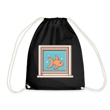 AquaFrame - Drawstring Bag - black - Front