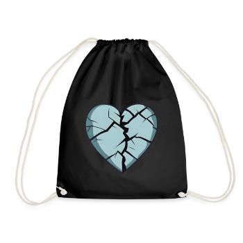 Shattered Affection - Drawstring Bag - black - Front