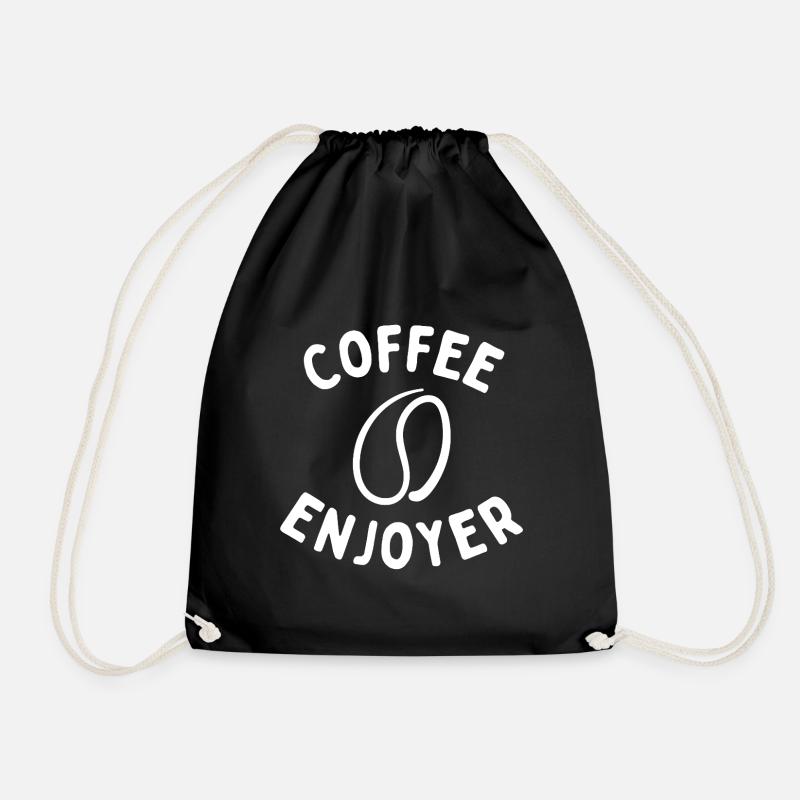 Kaffee-Genusser 2 - Turnbeutel - Schwarz