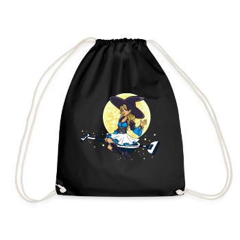 Entreprise de nettoyage de sorcière - Sac de sport léger - noir - Devant