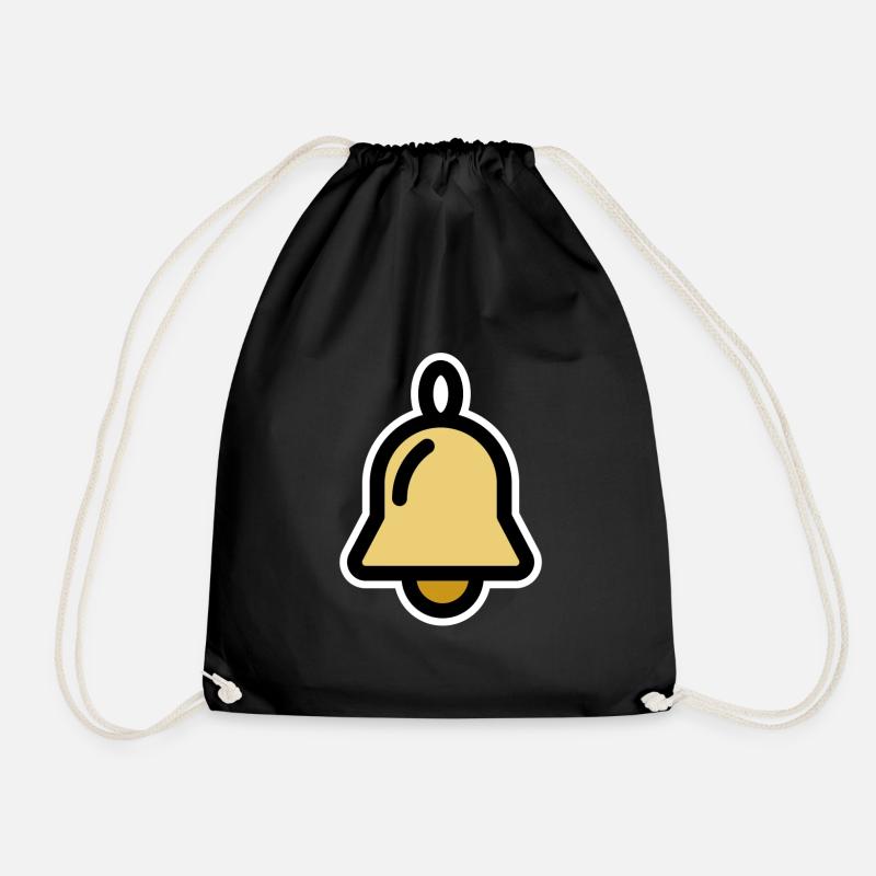 Weihnachtsglocke, Glocke, Glöckchen, Deko - Turnbeutel - Schwarz