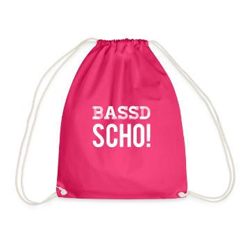 Bassd Scho! Passt schon Franken Nürnberg Würzburg - Turnbeutel - Fuchsia - Vorne