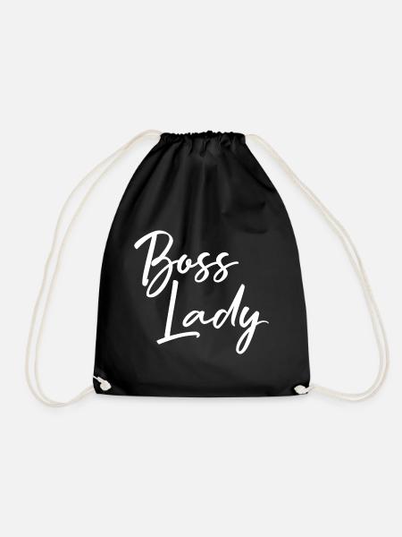 Boss Lady Bossin Geschenk - Turnbeutel - Schwarz