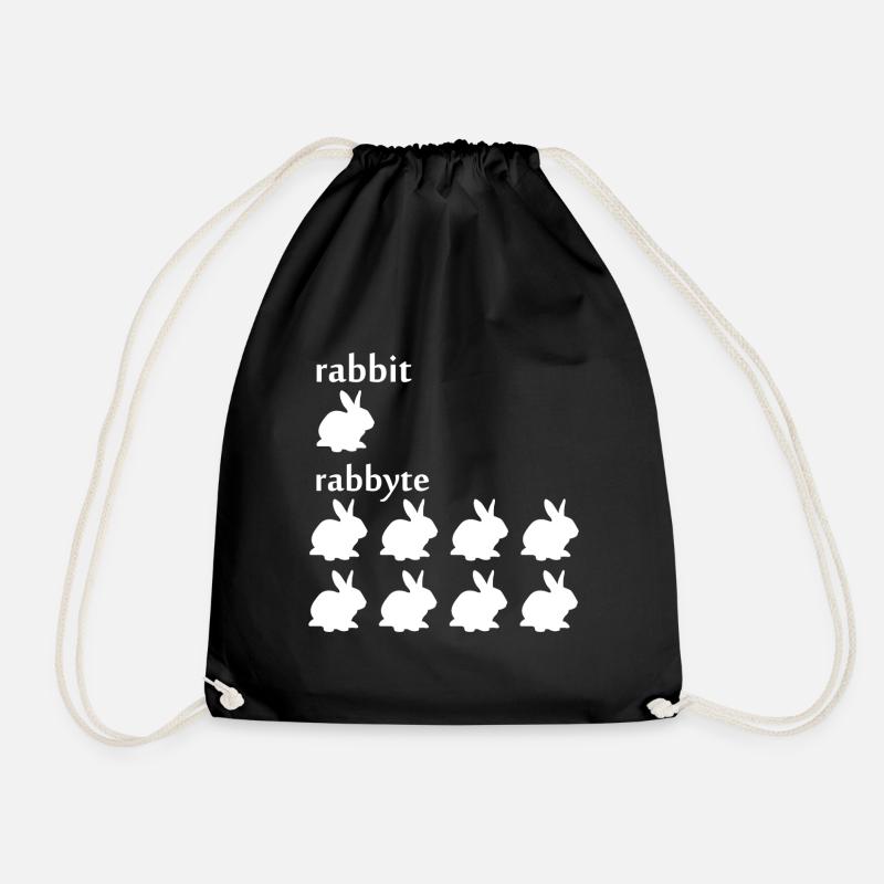 Programmierer Informatiker byte Rabbit Geschenk - Turnbeutel - Schwarz
