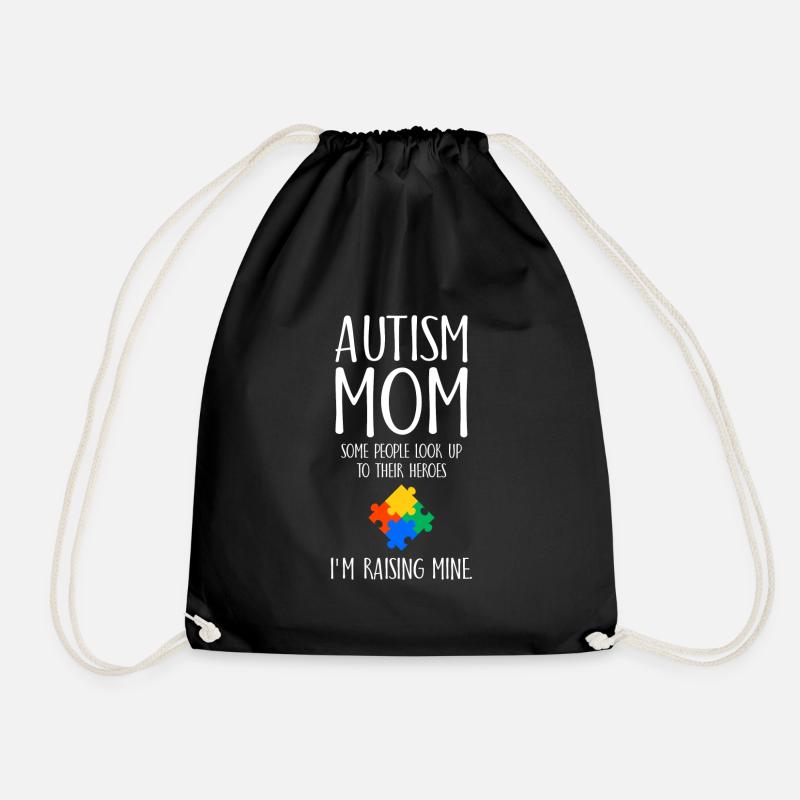 Autism Mom Awareness Autismus Geschenk - Turnbeutel - Schwarz