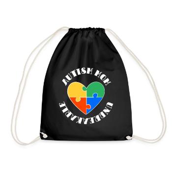 Sensibilisation autiste incassable à maman autiste - Sac de sport léger - noir - Devant
