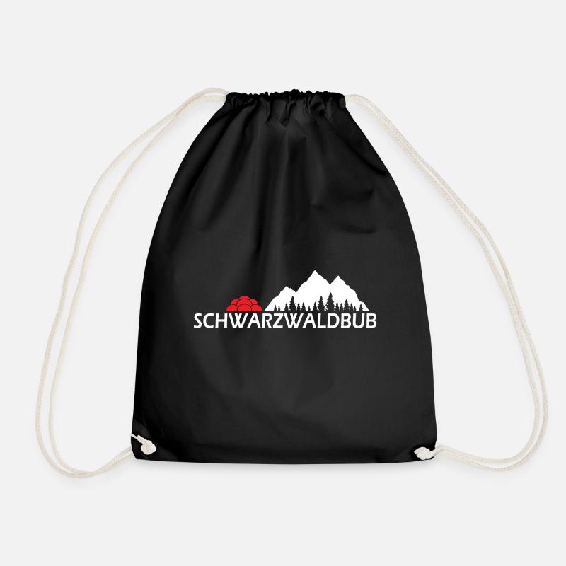 Schwarzwaldbub Schwarzwald Boolenhut Geschenk - Turnbeutel - Schwarz