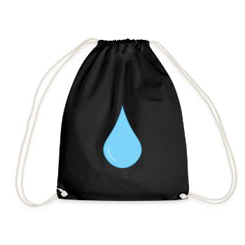 Icône de gouttes de pluie gouttes de pluie - Sac de sport léger - noir - Devant