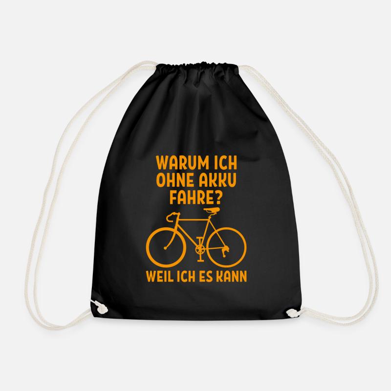 Radfahrer Fahrrad Spruch MTB Geschenk - Turnbeutel - Schwarz