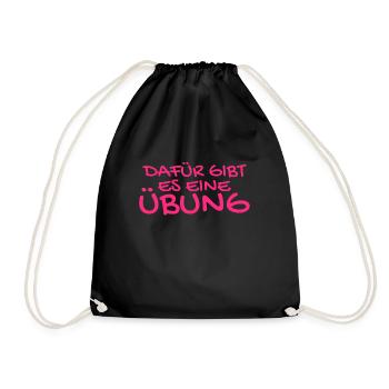 Physiotherapie Physiotherapeut Arbeit Geschenk - Turnbeutel - Schwarz - Vorne