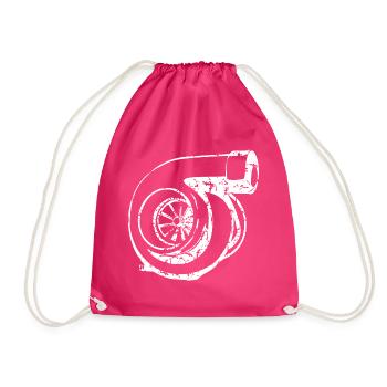 Turbolader - Tuning - Turnbeutel - Fuchsia - Vorne