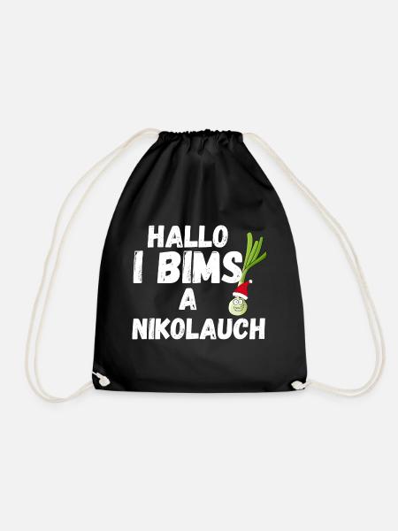 Hallo I Bims A Nikolauch - Turnbeutel - Schwarz