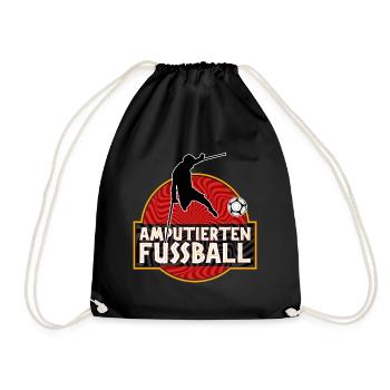 Amputierten Fussball Verein Sport - Turnbeutel - Schwarz - Vorne