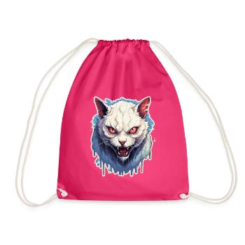 Chat Horreur Halloween - Sac de sport léger - fuchsia - Devant