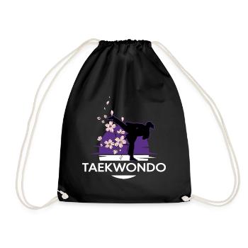 Taekwondo TKD Arts martiaux All-Combat Girl Dan Kiai - Sac de sport léger - noir - Devant
