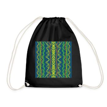 Ondulations de couleurs - Sac de sport léger - noir - Devant