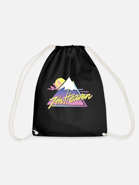 7th Heaven - Drawstring Bag - black