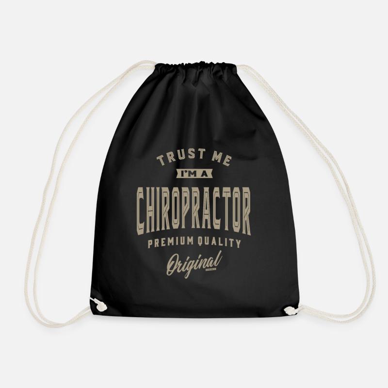 Ich bin Chiropraktiker - Turnbeutel - Schwarz