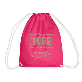 Je suis concierge - Sac de sport léger - fuchsia - Devant