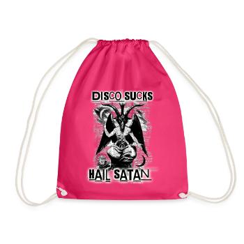 Disco suce la grêle Satan - VelvetBlackCultClothing - Sac de sport léger - fuchsia - Devant