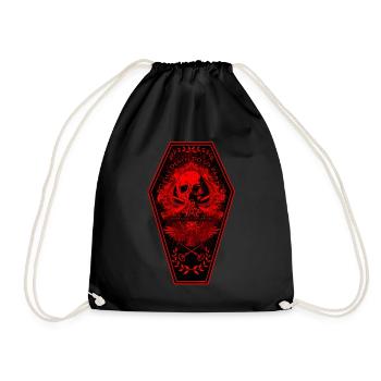 Till Death Do Us Part - Velvet Black Cult Clothing - Drawstring Bag - black - Front