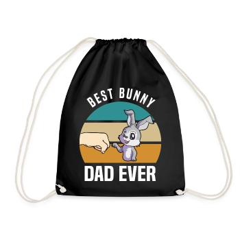 Hare - Drawstring Bag - black - Front