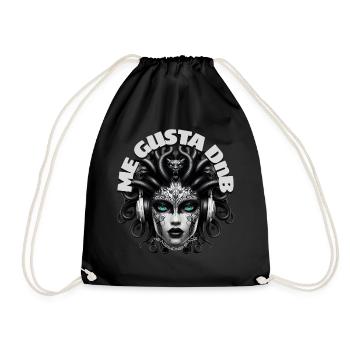 ME GUSTA DnB - Cool Creature with Headphones! - Drawstring Bag - black - Front