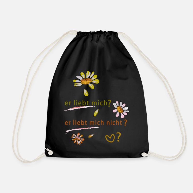 dans l’amour, le cœur - Sac de sport léger - noir