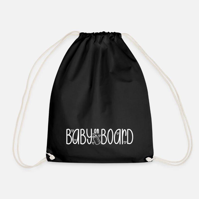 Baby on Board - Turnbeutel - Schwarz
