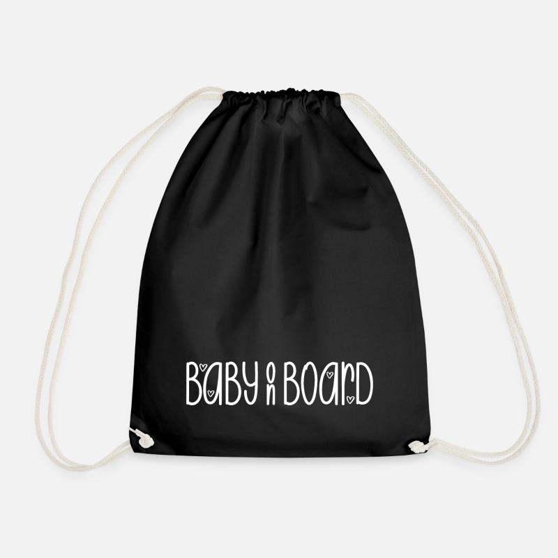 Baby on Board - Turnbeutel - Schwarz