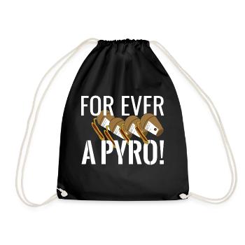 Pour toujours un pyro - Sac de sport léger - noir - Devant