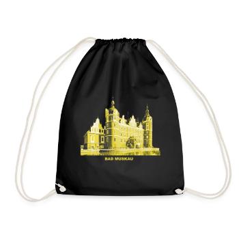 Bad Muskau Upper Lusatia Pückler Castle - Drawstring Bag - black - Front