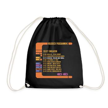 Star Trek La Nouvelle Génération Holodeck - Sac de sport léger - noir - Devant