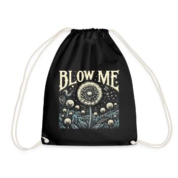 Pissenlit - Cadeau amusant pour les amoureux de la nature - Sac de sport léger - noir - Devant