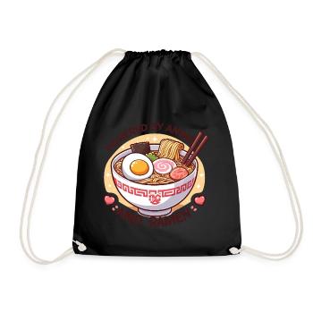 Propulsé par l’anime et les ramen - Sac de sport léger - noir - Devant