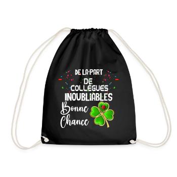 Tee-shirt de la part de collègues inoubliables - Sac de sport léger - noir - Devant