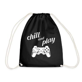 Contrôleur de jeu Chill and Play pour les joueurs - Sac de sport léger - noir - Devant
