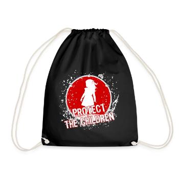 Protège les enfants - Sac de sport léger - noir - Devant