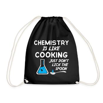 La chimie, c’est comme cuisiner juste ne pas lécher la cuillère - Sac de sport léger - noir - Devant
