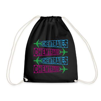 Chemtrails Chem Trails | Les couleurs peuvent être modifiées - Sac de sport léger - noir - Devant