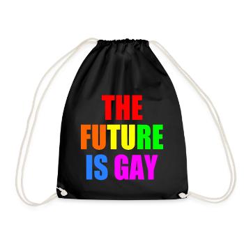 The future is gay - Turnbeutel - Schwarz - Vorne